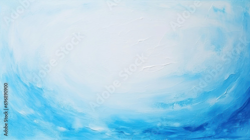 Blue abstract background with copy space for text or image. Acrylic painting.