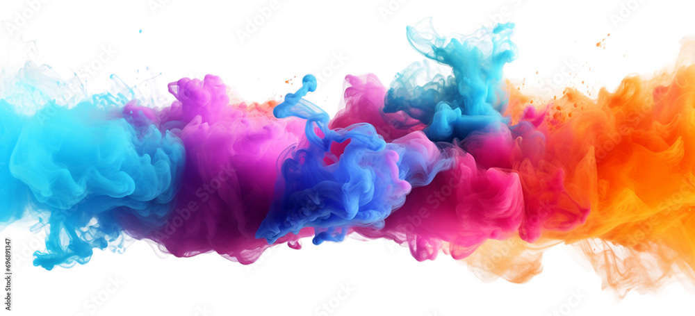splashing colorful powder splashing colorful powder