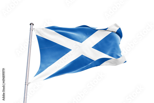 Vászonkép Scottish flag on transparent background. Scotland flag