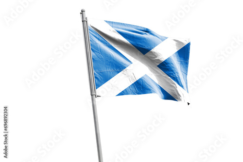 Fotografía Scottish flag on transparent background. Scotland flag