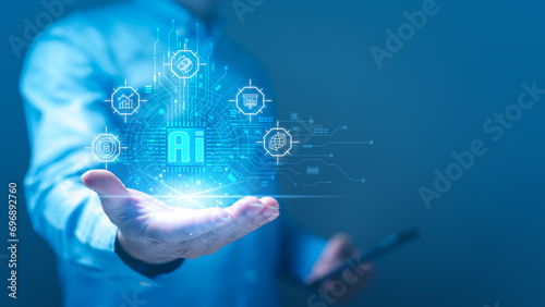 Programmer, mastering communication with artificial intelligence becomes integral in navigating the future of digital business and technology, aligning with the modern landscape of tech advancements photo