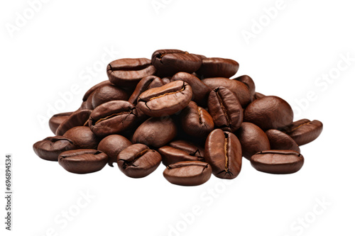 coffee beans isolated on transparent background