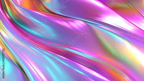 holographic iridescent rainbow gradient smooth Ai Generative