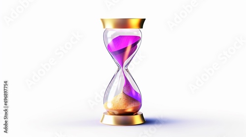 Hourglass icon The particles in the hourglass Ai Generative