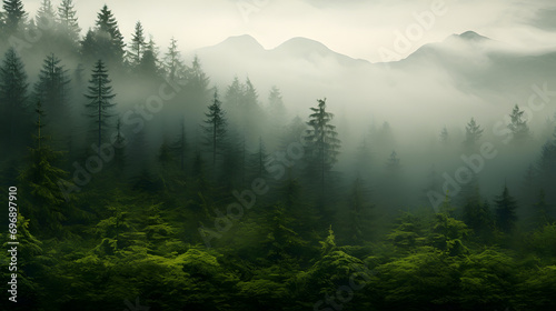 Upper Views of a Verdant Canopy, Unveiling the Harmonious Tapestry of Nature's Majesty.