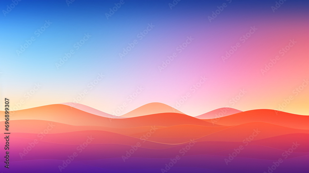 Tranquil twilight background with wave