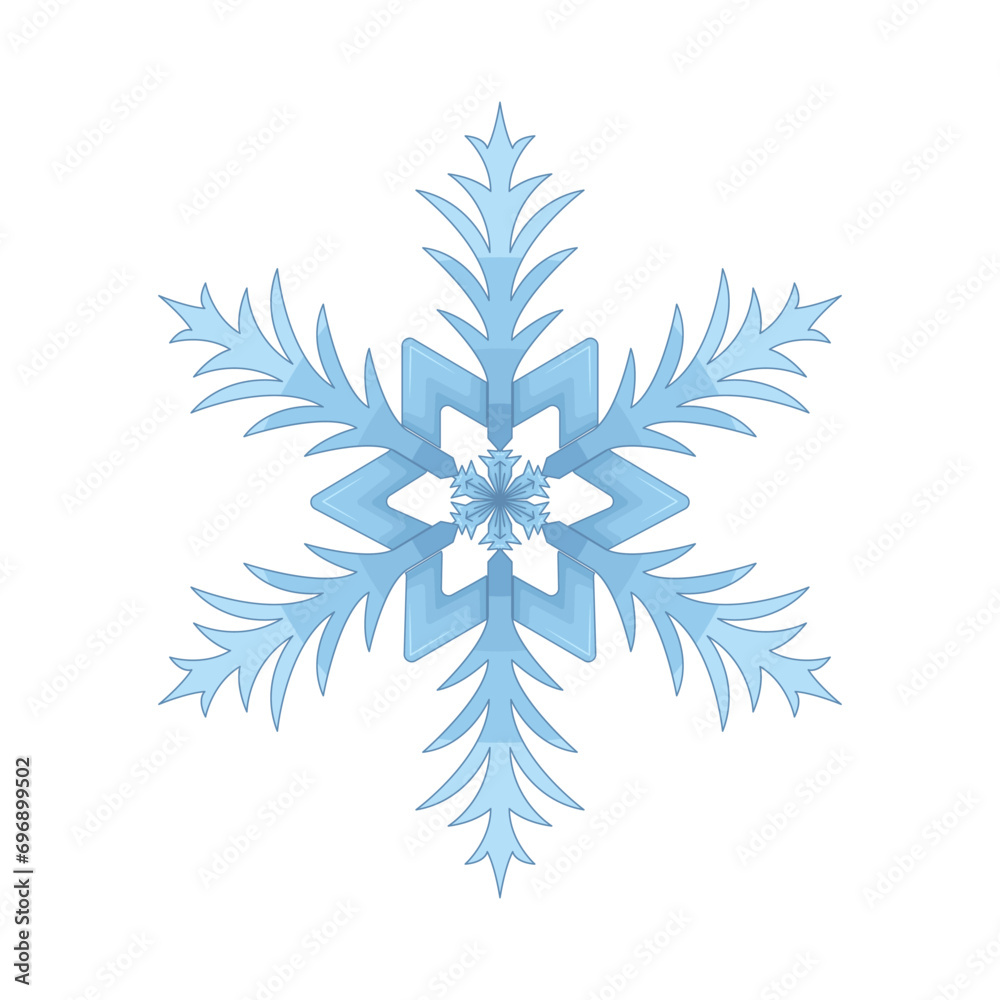 illustration of snowflake illustration of snowflake