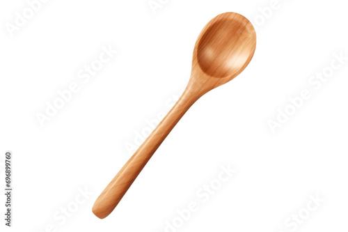 wooden spoon isolated on transparent background photo