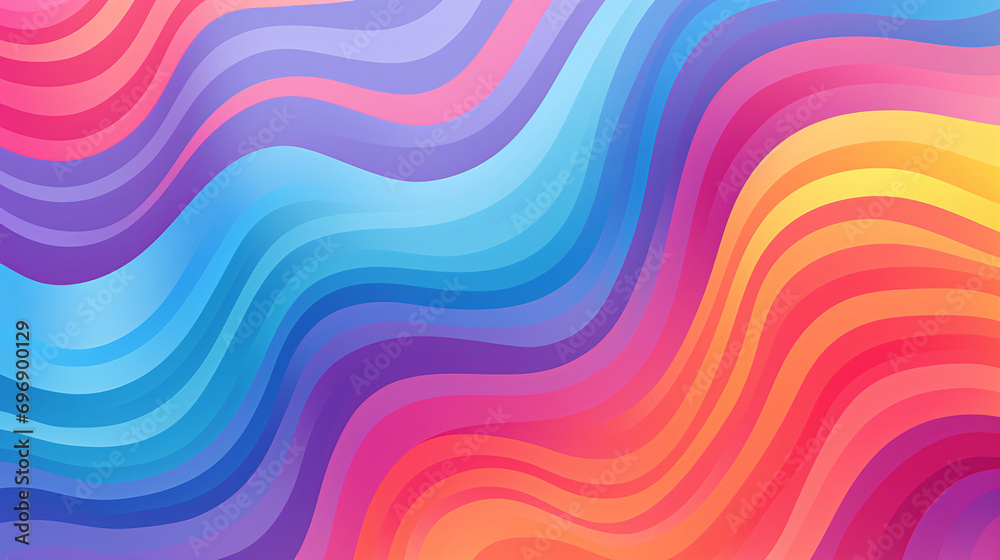 Pastel panorama symphony background with wave