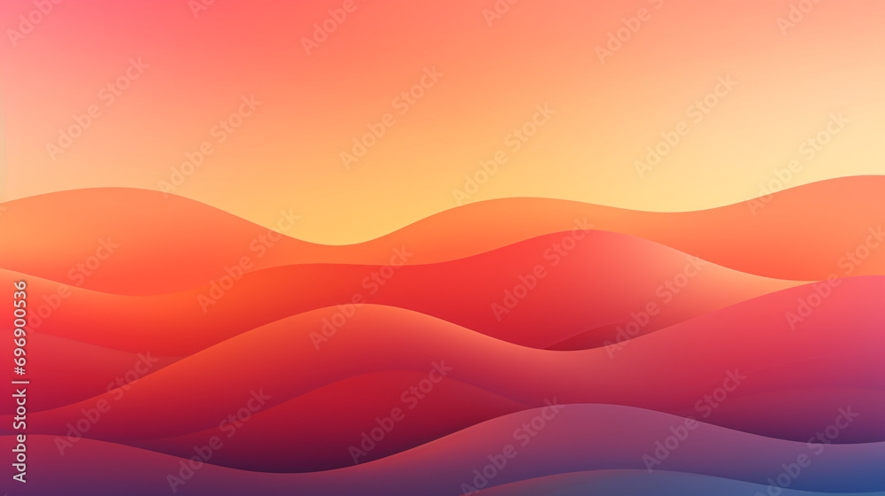 Fototapeta premium Serene sunset symphony background with wave