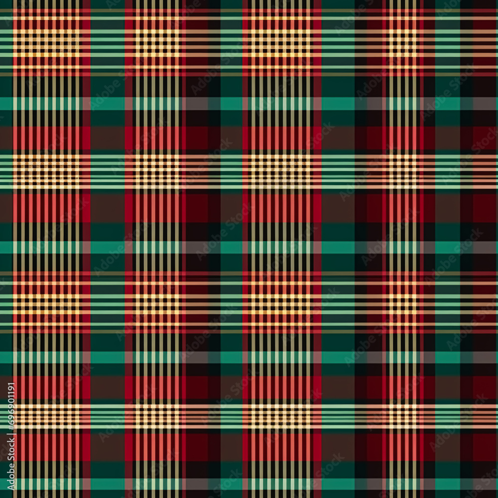 Fototapeta premium Seamless plaid, tartan, check pattern, tileable country style print for wallpaper, wrapping paper, scrapbook, fabric and product design