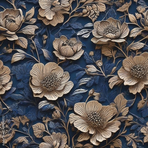 seamless floral pattern generated Ai