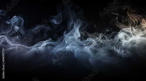 smoke on black background