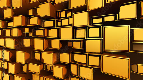 Metallic honeycomb structure. vektor icon illustation