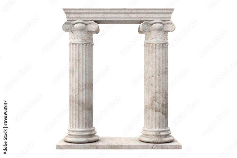 greek column on transparent background - obrazy, fototapety, plakaty 