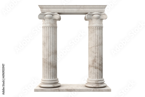 greek column on transparent background photo