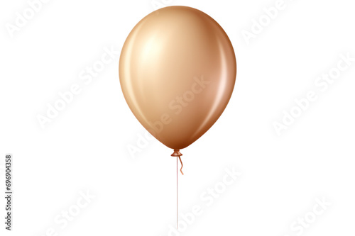 white balloon isolated on transparent background