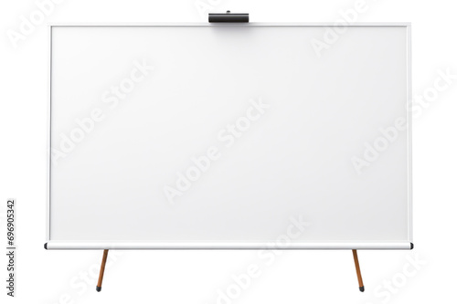 easel with blank canvas on transparent background photo