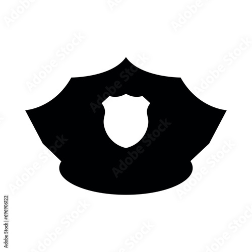 police hat silhouette