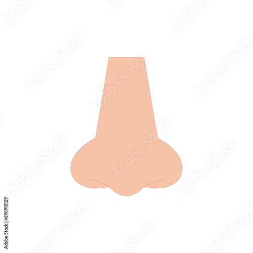 Human Nose icon vector illustration on white background