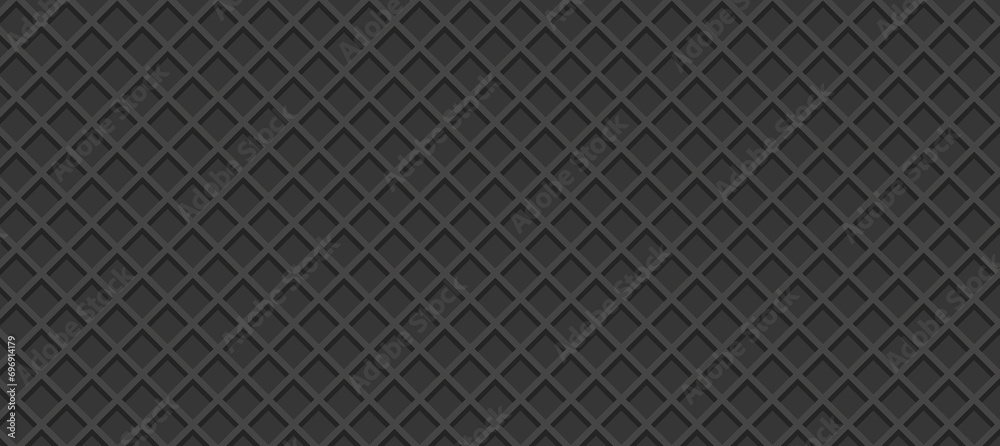 Seamless background pattern texture wafer, Various perspective of black waffle cones, black Ice cream cone vector texture. Vector illustration. Seamless background pattern texture wafer, Various perspective of black waffle cones, black Ice cream cone vector texture. Vector illustration.