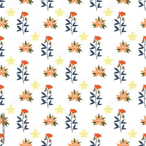 Free vector flat floral pattern design