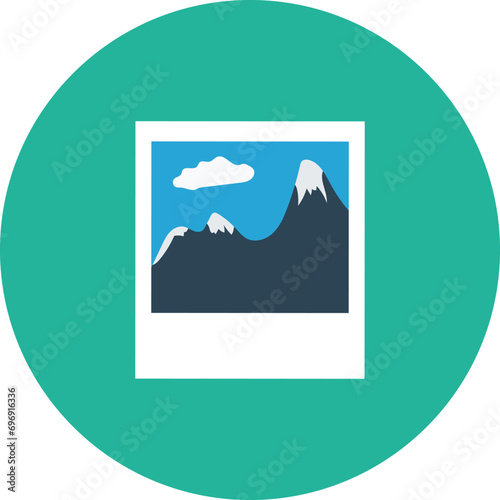 mountain landscape icon. travel icon png, travel icon vector, travel icon symbols. move, trip, ride, touring, globetrotting, vacation, tour, traverse, journey vector icon.