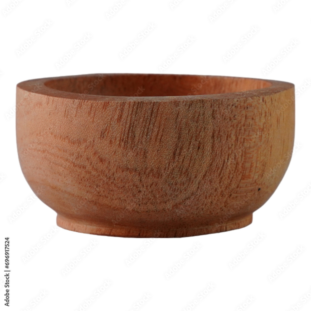 Wooden Bowl Container Isolated Transparent Wooden Bowl Container Isolated Transparent
