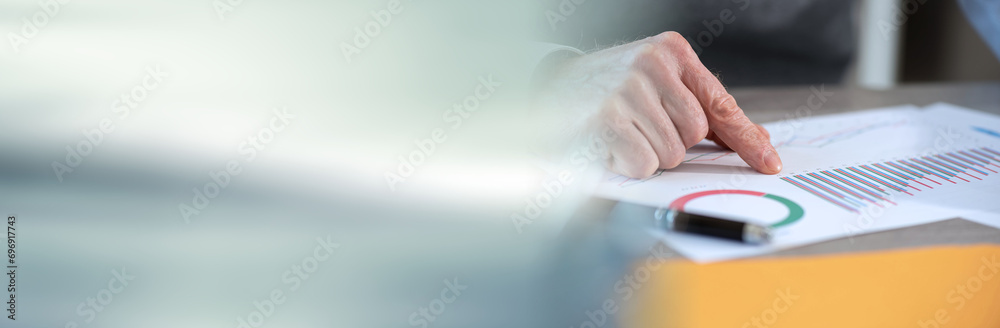 Marketing report analysis; panoramic banner Marketing report analysis; panoramic banner