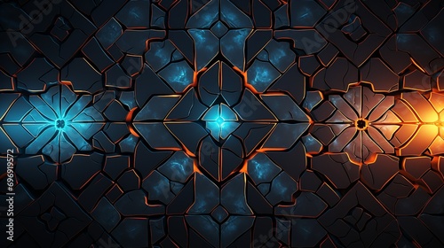 background with glowing lights
