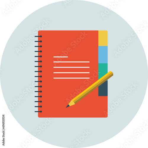 notebook and pencil. travel icon png, travel icon vector, travel icon symbols. move, trip, ride, touring, globetrotting, vacation, tour, traverse, journey vector icon.