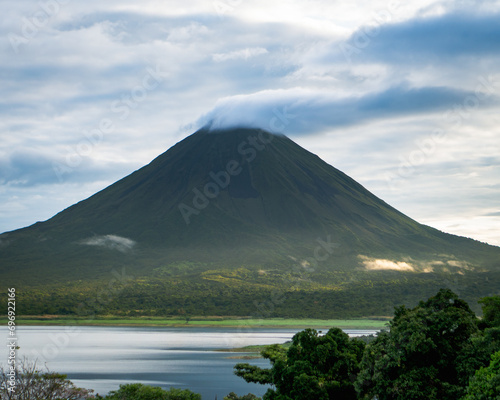 Beautiful morning in Costa Rica, Arenal volcano