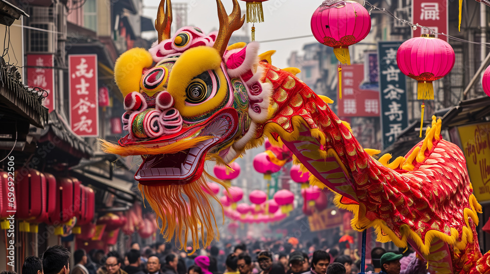 chinese new year dragon decoration
