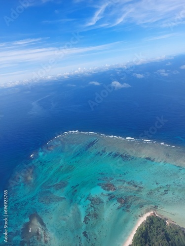 aerial view coastline 
