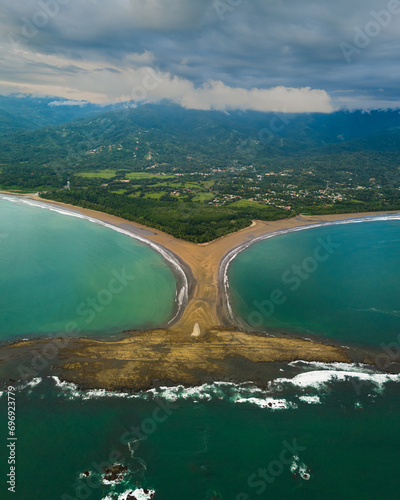 Whale tail beach in Costa Rica
