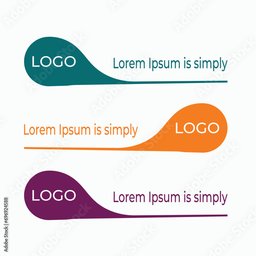 Free vector modern lower third banner design collection