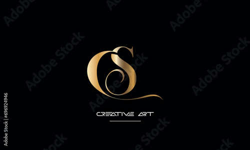 CS, SC, C, S abstract letters logo monogram