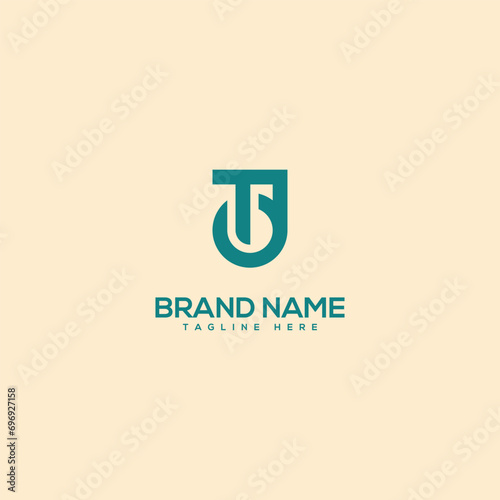 Alphabet modern unique letter TD DT logo design template - vector. © Taslima