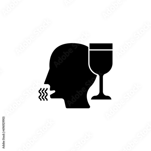 nosing concept line icon. Simple element illustration. nosing concept outline symbol design.