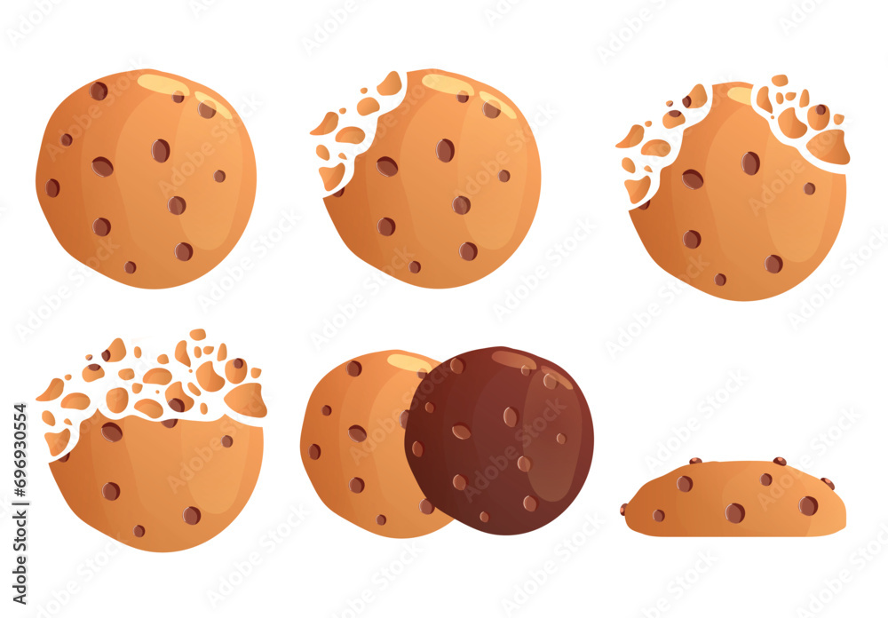 bitten chocolate cookies set bitten chocolate cookies set