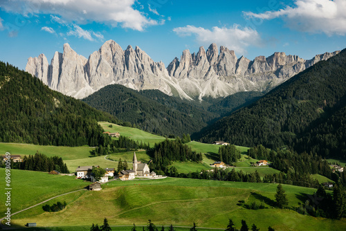 Santa Maddalena Village in Dolomites Italy