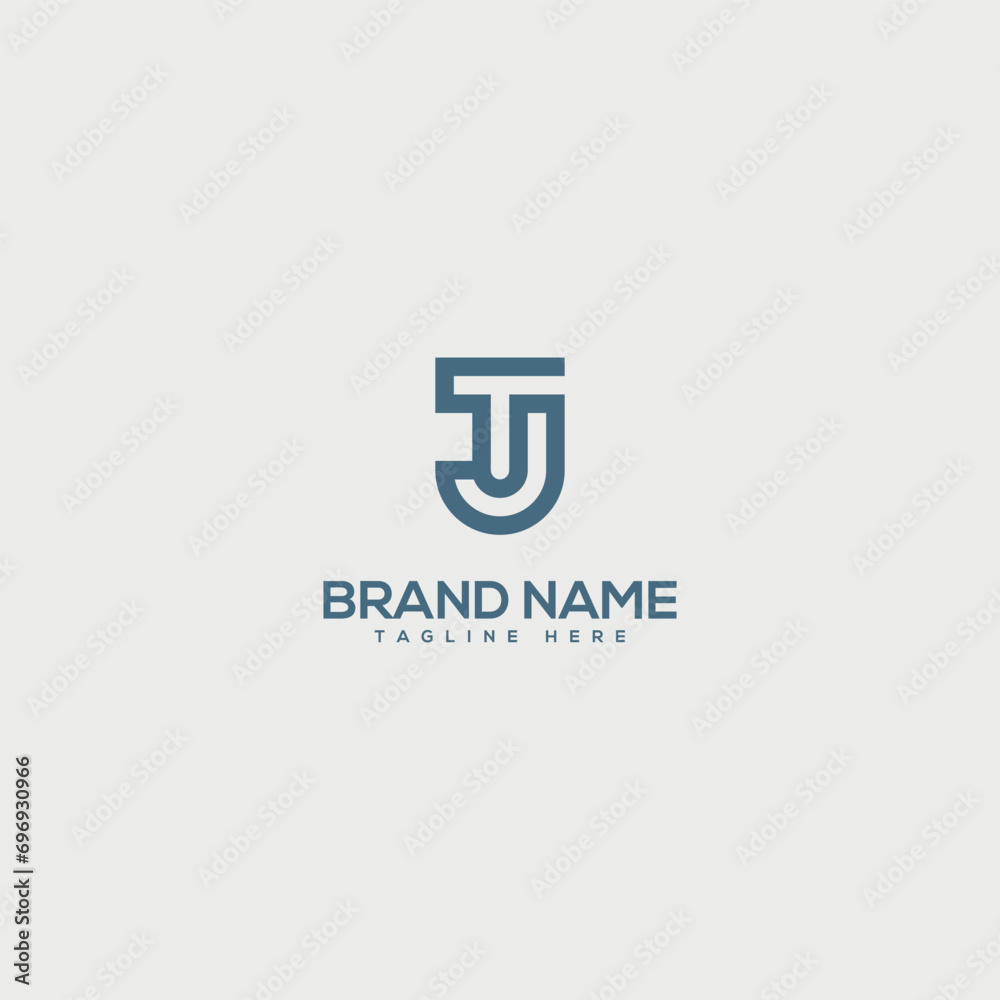 Minimal unique letter TJ JT logo design template - vector. Minimal unique letter TJ JT logo design template - vector.
