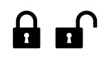 Locked and unlocked lock icon