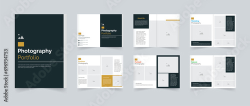 Photography portfolio template design or photography portfolio layout design