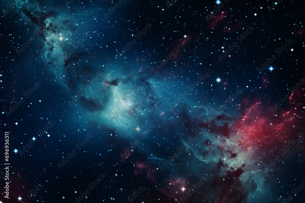 Cosmos background with planets space travel and adventures in dark sky generative AI Cosmos background with planets space travel and adventures in dark sky generative AI