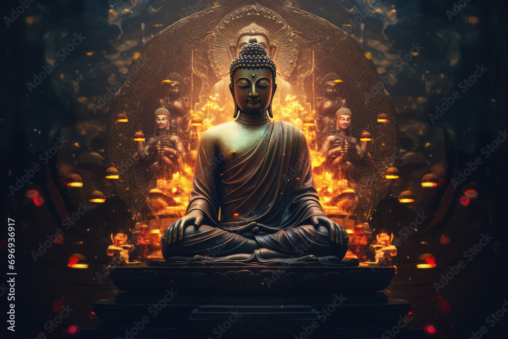 buddha deity creating the universe