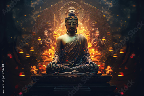 buddha deity creating the universe © Kitta