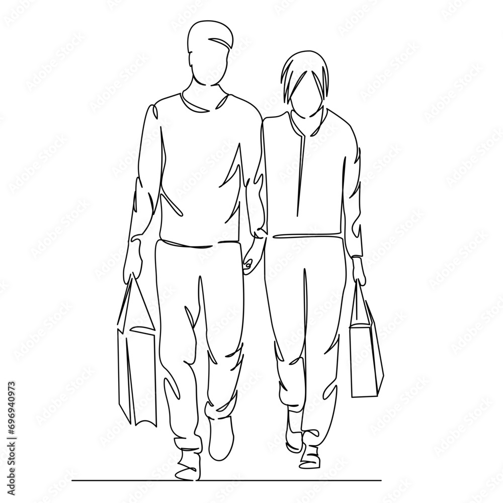 couple in love goes shopping couple in love goes shopping