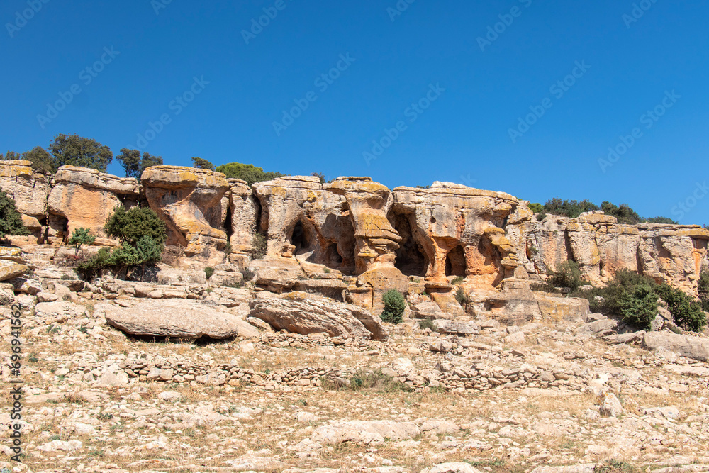 Rocky Mountain Landscape in Kesra, Siliana, Tunisia