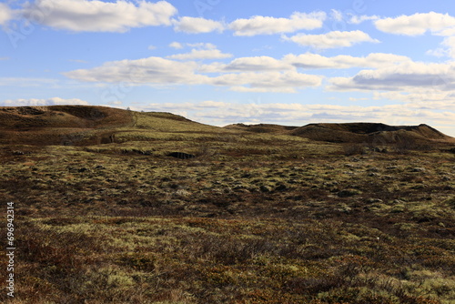 View on a mountain in the Austurland region of Iceland